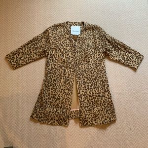 Brown Animal Print CAbi Ponte Coat